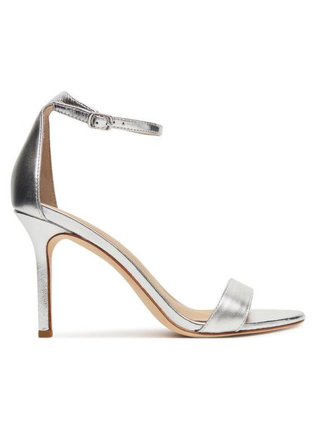 LAUREN RALPH LAUREN Sandały Allie 802912334004 Srebrny. Szare sandały damskie Lauren Ralph Lauren, bez wzorów, ze skóry, bez obcasa, na szpilce, bez zapięcia. Za 629.99 zł.