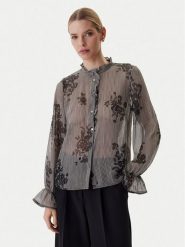 Morgan Koszula 261-COUTY.F Czarny Regular Fit. Czarne koszule damskie Morgan, bez wzorów, z syntetyku, bez kołnierzyka, bez ramiączek. Za 299.99 zł.