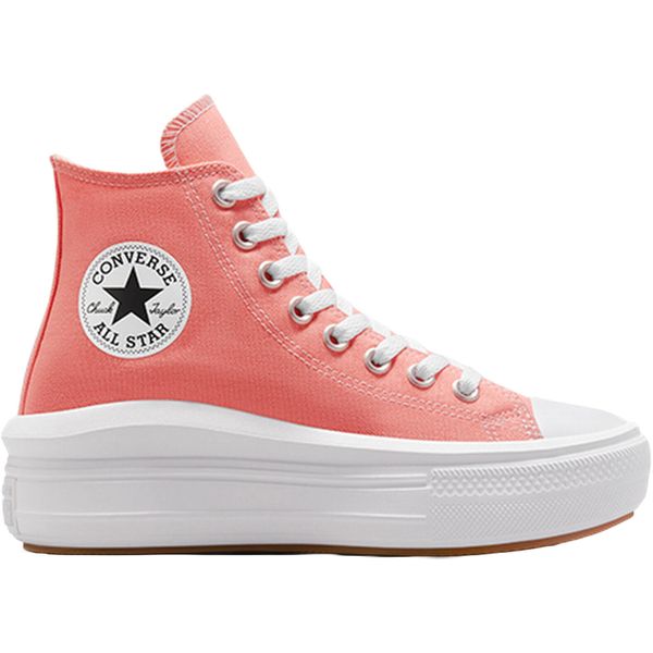 Trampki Converse Chuck Taylor All Star Move, Kobiety. Czerwone trampki damskie Converse, bez wzorów, bez zapięcia. Za 399.95 zł.