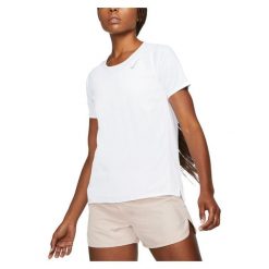 Odzież Nike. Biała koszulki sportowe damskie Nike, bez wzorów, bez ramiączek. Za 199.99 zł.