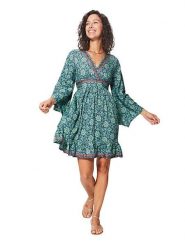 Ipanima Sukienka w kolorze zielono-granatowym rozmiar: 38/40. Zielone sukienki damskie Ipanima, bez wzorów, bez ramiączek. Za 65.99 zł.