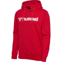 Bluza z kapturem Hummel Go 2.0 Logo. Czerwone bluzy damskie Hummel, bez wzorów, z materiału, z kapturem. Za 199.15 zł.