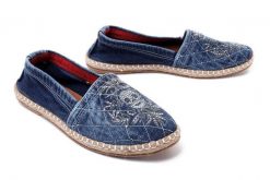 LANQIER 40C294 jeans, espadryle/baleriny damskie. Niebieskie espadryle damskie Lanqier, bez wzorów, z jeansu, bez obcasa, na obcasie. Za 114.95 zł.