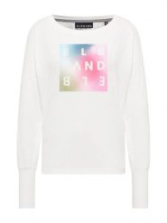 ELBSAND Bluza "Imke" w kolorze białym rozmiar: L. Białe bluzy damskie ELBSAND, l, bez wzorów, bez kaptura. Za 89.88 zł.