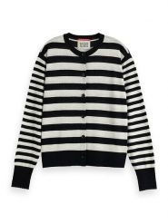 Scotch & Soda Kardigan w kolorze czarno-białym rozmiar: XL. Białe kardigany damskie Scotch & Soda, xl, bez wzorów. Za 149.31 zł.