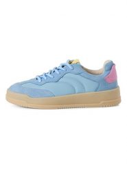 Tamaris Skórzane sneakersy w kolorze błękitnym rozmiar: 41. Niebieskie obuwie sportowe damskie Tamaris, z materiału, bez zapięcia. Za 311.85 zł.