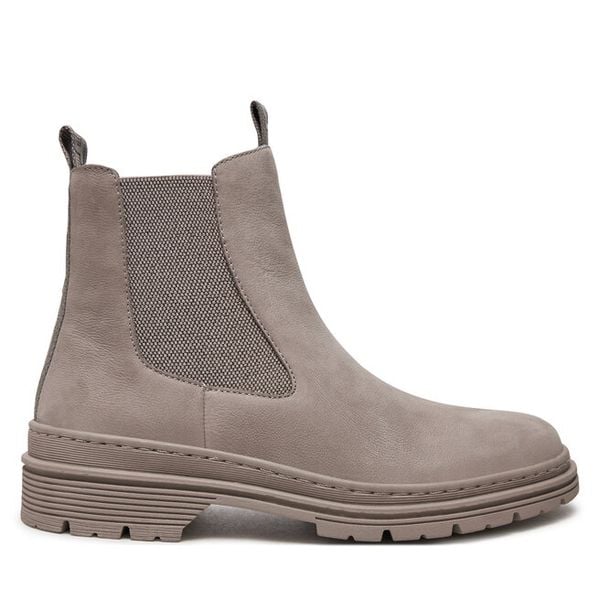 Botki Tamaris. Szare botki damskie Tamaris, bez obcasa, na płaskiej podeszwie, bez zapięcia. Za 419.99 zł.