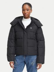 Calvin Klein Jeans Kurtka zimowa Matte LV047H504G Czarny Relaxed Fit. Czarne kurtki damskie Calvin Klein Jeans, na zimę, s, bez wzorów, z jeansu, bez kaptura. Za 849.99 zł.