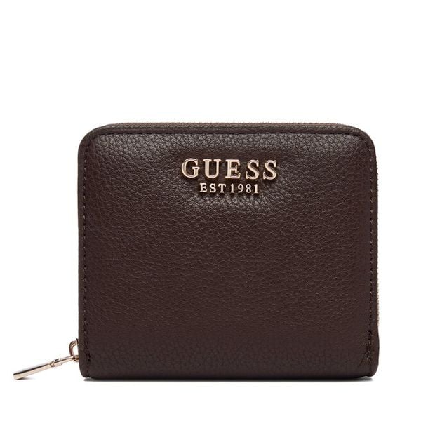 Portfel Guess. Brązowe portfele damskie Guess, z aplikacjami. Za 214.99 zł.