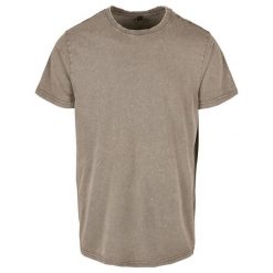 Koszulka Z Okrągłym Dekoltem Dla Dorosłych Unisex Acid Wash. Niebieskie bluzki damskie BUILD YOUR BRAND, xl, bez wzorów, bez kołnierzyka, bez ramiączek. Za 78.99 zł.