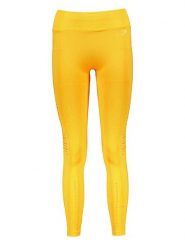 Gymshark Legginsy sportowe "Flawless" w kolorze żółtym rozmiar: XS. Żółte legginsy damskie Gymshark, xs, bez wzorów, z materiału. Za 87.81 zł.