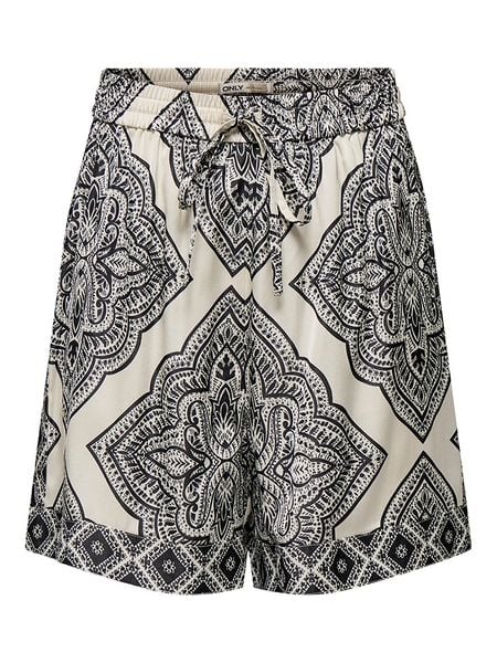 ONLY Szorty w kolorze beżowo-czarnym rozmiar: S. Brązowe szorty damskie Only, bez wzorów. Za 78.66 zł.