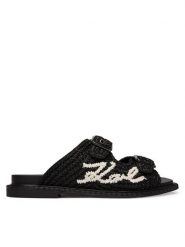 KARL LAGERFELD Klapki Kleo KL81326 Czarny. Czarne klapki damskie KARL LAGERFELD, bez wzorów, bez obcasa, bez zapięcia. Za 737.99 zł.