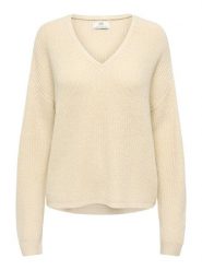 JDY Sweter "Evie" w kolorze beżowym rozmiar: XXL. Brązowe swetry klasyczne damskie JDY, xxl, bez kołnierzyka. Za 109.95 zł.