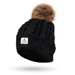 Czapka damska Peterson PTN HAT-06 czarna. Czarne czapki damskie Peterson, bez wzorów, z dzianiny. Za 46.00 zł.