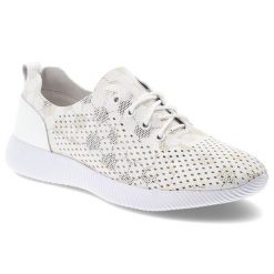 Półbuty damskie Artiker, skóra naturalna perforowana cholewka sznurowane lekka elastyczna podeszwa sportowy fason, białe, 58C0156. Białe półbuty damskie Artiker, bez wzorów, ze skóry, bez obcasa, bez zapięcia. Za 209.00 zł.