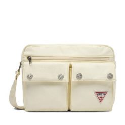 Torebka Guess Jeans. Listonoszki damskie Guess Jeans, z aplikacjami, z jeansu, bez dodatków. Za 199.99 zł.