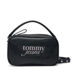 Torebka Tommy Jeans. Czarne torebki klasyczne damskie Tommy Jeans, z jeansu, bez dodatków. Za 409.99 zł.