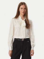 Tommy Hilfiger Bluzka WW0WW52238 Kremowy Regular Fit. Białe bluzki damskie Tommy Hilfiger, bez wzorów, z wiskozy, bez kołnierzyka, bez ramiączek. Za 649.99 zł.