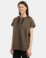 Damska bluza z kapturem Kilpi DIAN-W. Zielone bluzy damskie Kilpi, bez wzorów, z bawełny, z kapturem. Za 318.77 zł.