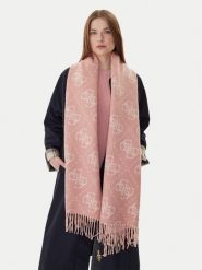 Guess Szalik AW5217 VIS03 Różowy. Czerwone szaliki damskie Guess, z aplikacjami, z materiału. Za 239.99 zł.