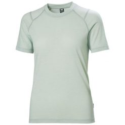 Damska koszulka polo Helly Hansen HH Durawool. Zielone koszulki damskie Helly Hansen, bez wzorów, bez kołnierzyka, bez ramiączek. Za 426.00 zł.