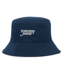 Kapelusz Tommy Jeans. Niebieskie kapelusze damskie Tommy Jeans, bez wzorów, z jeansu. Za 169.99 zł.