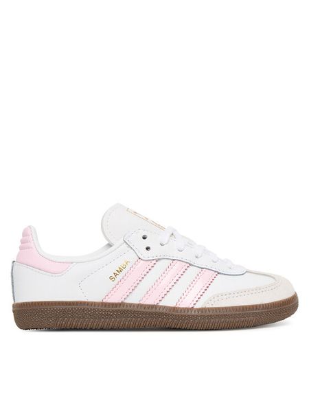 Adidas Sneakersy Samba Og C JQ2849 Biały. Białe buty sportowe dziewczęce Adidas, bez wzorów, ze skóry, bez zapięcia. Za 199.99 zł.