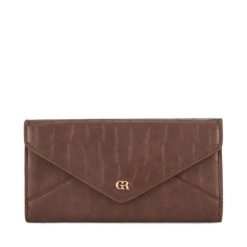 Portfel GINO ROSSI. Brązowe portfele damskie Gino Rossi, bez wzorów. Za 99.99 zł.