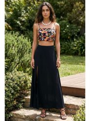 SOULSHAE Spódnica w kolorze czarnym rozmiar: XXL/3XL. Czarne spódnice damskie SOULSHAE, xl, bez wzorów, maxi. Za 94.95 zł.
