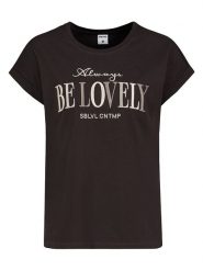 Sublevel Koszulka w kolorze ciemnobrązowym rozmiar: S. Brązowe bluzki damskie Sublevel, s, bez wzorów, z bawełny, bez kołnierzyka, bez ramiączek. Za 43.99 zł.