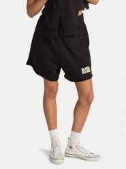 Billabong Szorty sportowe So Typical EBJFB03004 Czarny Loose Fit. Czarne spodenki sportowe damskie Billabong, xl, bez wzorów, z bawełny. Za 199.99 zł.