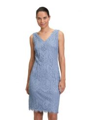Vera Mont Sukienka w kolorze błękitnym rozmiar: 40. Niebieskie sukienki damskie Vera Mont, bez wzorów, z koronki, bez ramiączek. Za 239.99 zł.