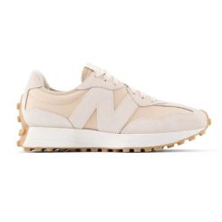 NEW BALANCE WS327KAX Sneakersy damskie. Brązowe obuwie sportowe damskie New Balance, z materiału, bez zapięcia. Za 409.99 zł.