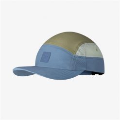 Czapka z daszkiem BUFF 5 PANEL GO CAP DOMUS APRICOT. Niebieskie czapki z daszkiem damskie Buff, bez wzorów. Za 150.74 zł.
