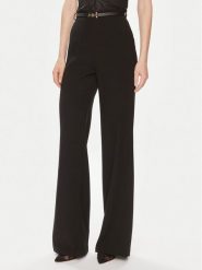Elisabetta Franchi Spodnie materiałowe PA-053-42E2-5895 Czarny Relaxed Fit. Czarne spodnie materiałowe damskie Elisabetta Franchi, bez wzorów, z materiału. Za 779.99 zł.