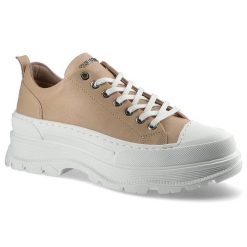 Różowe Sneakersy Chebello Damskie Półbuty. Czerwone półbuty damskie CheBello, na lato, bez wzorów, z jeansu, bez obcasa, bez zapięcia. Za 275.00 zł.
