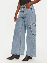 Hugo Jeansy Gemanda 50519907 Niebieski Wide Leg. Niebieskie jeansy damskie Hugo. Za 629.99 zł.