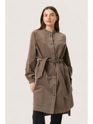 Soaked in Luxury Sukienka "Soaked in Luxury" w kolorze khaki rozmiar: XXL. Brązowe sukienki damskie Soaked in Luxury, bez wzorów, z tkaniny, bez ramiączek. Za 260.35 zł.