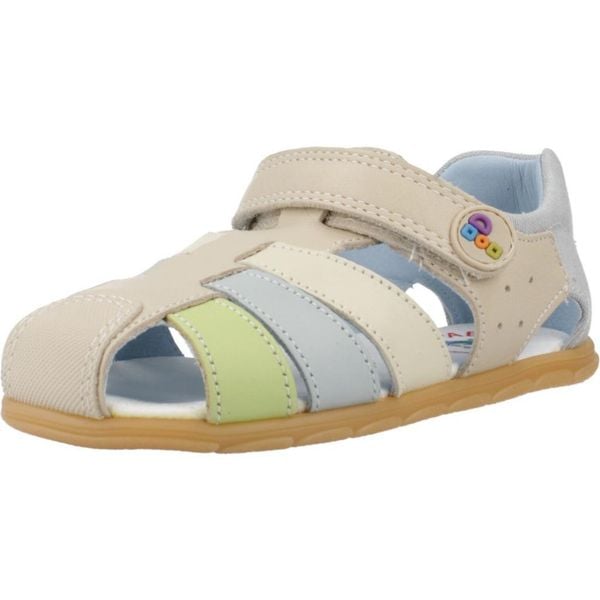 Sandały PABLOSKY 052230P Niebieski. Niebieskie sandały damskie Pablosky, bez wzorów, ze skóry, bez obcasa, bez zapięcia. Za 232.99 zł.