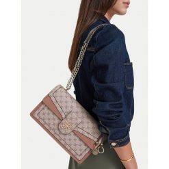 Torebka Nine West. Brązowe listonoszki damskie Nine West, bez wzorów, bez dodatków. Za 329.99 zł.