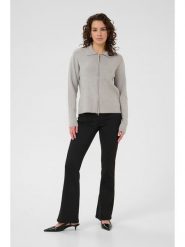 Kaffe Kardigan w kolorze beżowym rozmiar: L. Brązowe kardigany damskie Kaffe, l, bez wzorów, prążkowane. Za 173.99 zł.