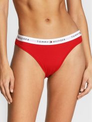 Tommy Hilfiger Figi klasyczne UW0UW03836 Czerwony. Czerwone figi Tommy Hilfiger, bez wzorów, z bawełny. Za 79.99 zł.