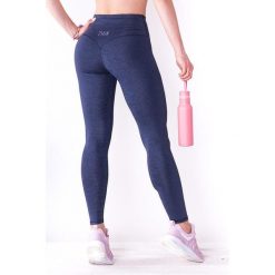 Granatowe legginsy sportowe damskie 2skin PUSH UP DARK NIGHT. Niebieskie legginsy damskie 2SkIN, xs, bez wzorów, z elastanu. Za 62.99 zł.