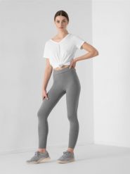 4F Legginsy dzianinowe damskie XS. Szare legginsy damskie 4F, xs, bez wzorów, z bawełny. Za 79.99 zł.