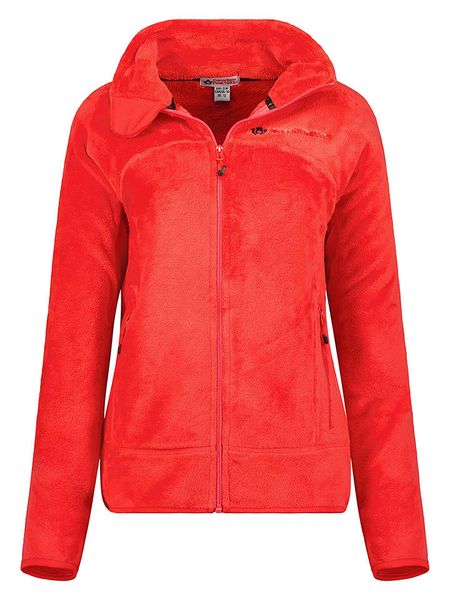 Canadian Peak Kurtka polarowa "Udilas" w kolorze czerwonym rozmiar: M. Czerwone kurtki damskie Canadian Peak, m, bez wzorów, z materiału, bez kaptura. Za 148.26 zł.