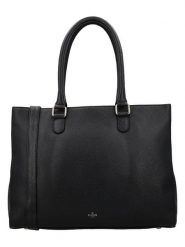 Charm Skórzana torebka w kolorze czarnym - 39 x 30 x 13 cm rozmiar: onesize. Czarne torby na laptopa Charm, bez wzorów, z materiału. Za 369.99 zł.