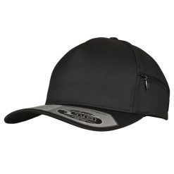 Kieszonkowa Czapka Z Daszkiem. Czarne czapki z daszkiem damskie FLEXFIT, bez wzorów. Za 115.99 zł.