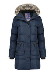 Canadian Peak Parka "Axelus" w kolorze granatowym rozmiar: M. Niebieskie parki damskie Canadian Peak, m, bez kaptura. Za 210.81 zł.