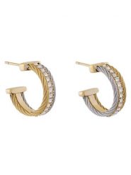 Guess Kolczyki JUBE05 392JW Złoty. Żółte kolczyki damskie Guess, metalowe. Za 289.99 zł.